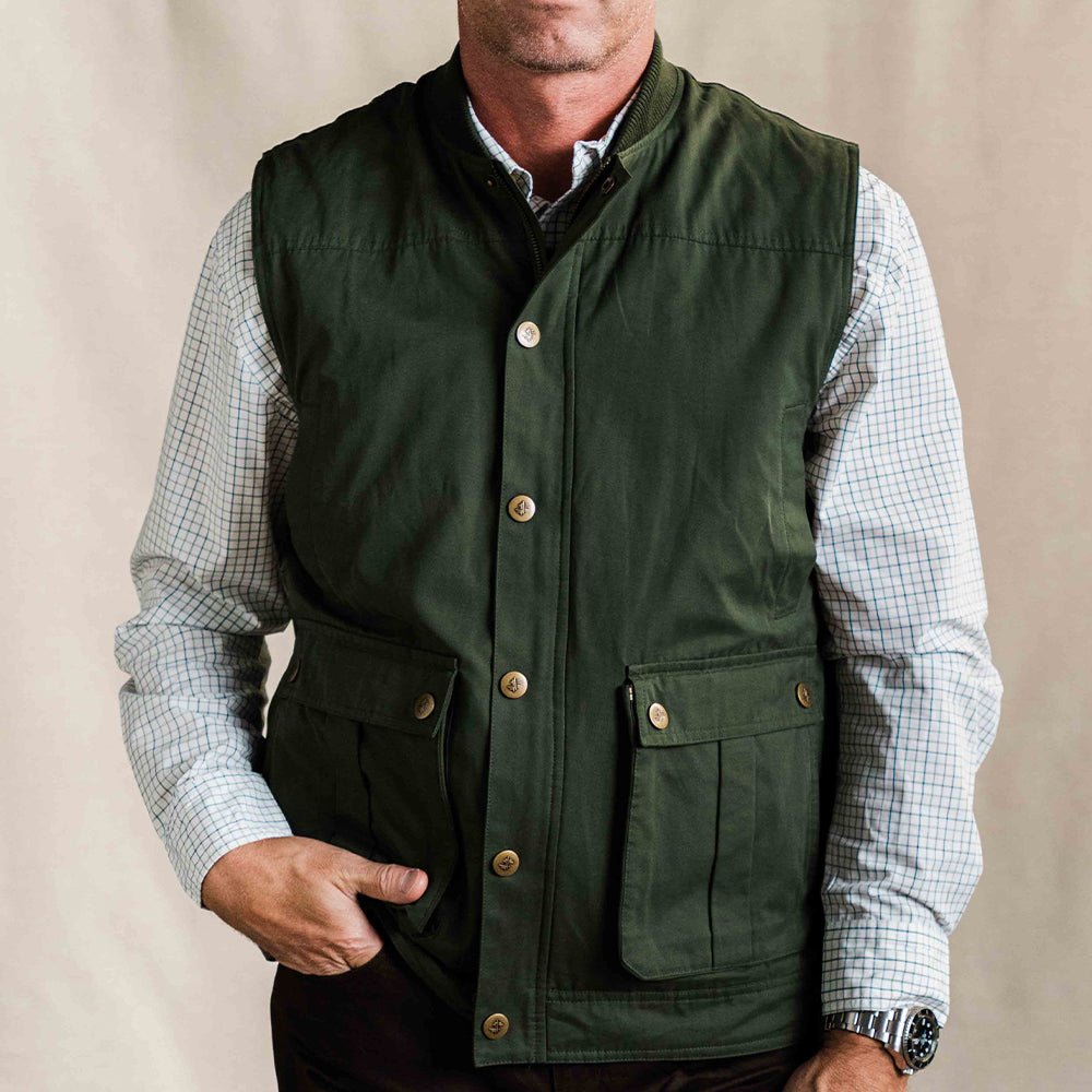TSG Ansel Rib Collar Vest (Forest)