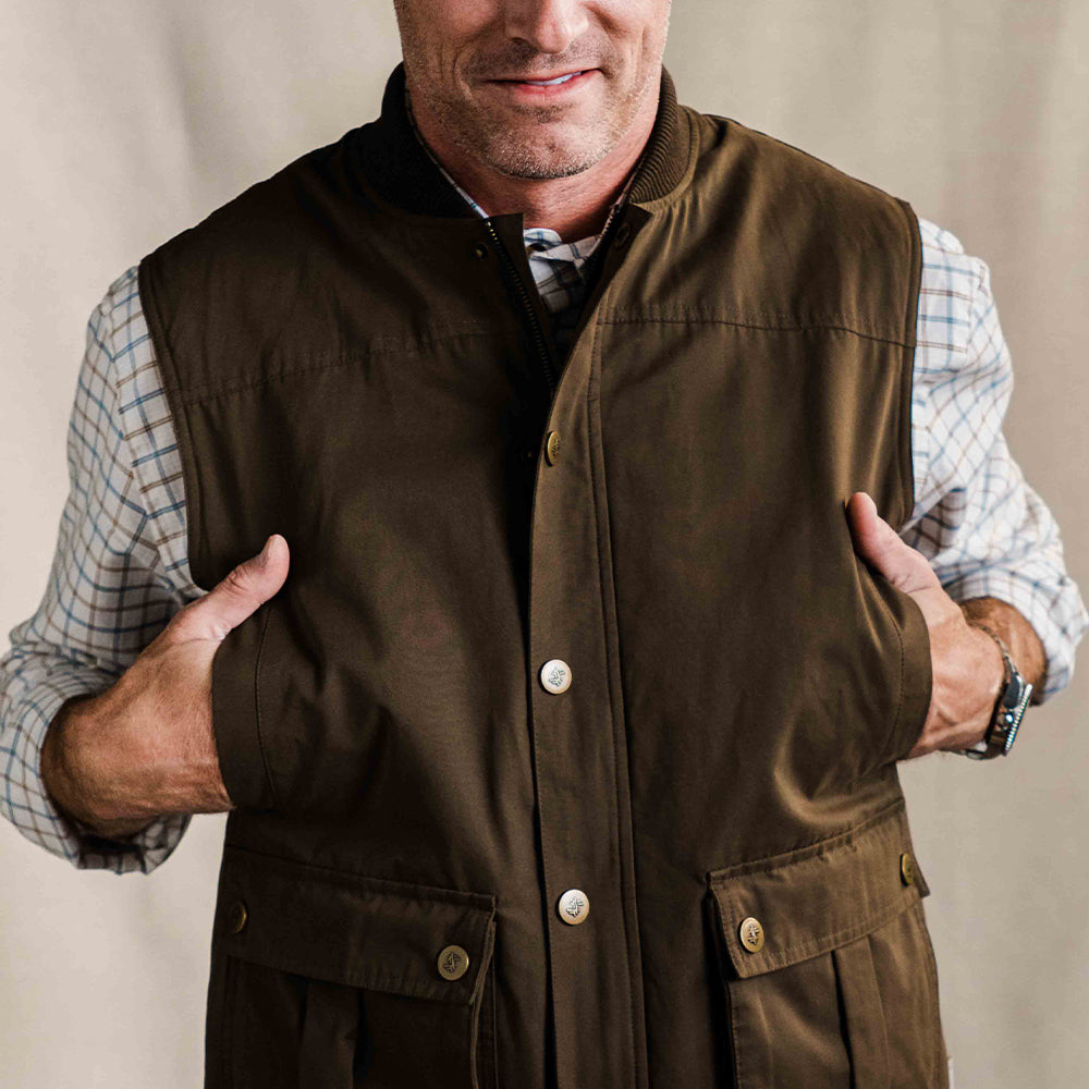 TSG Ansel Rib Collar Vest (Rustic Olive)