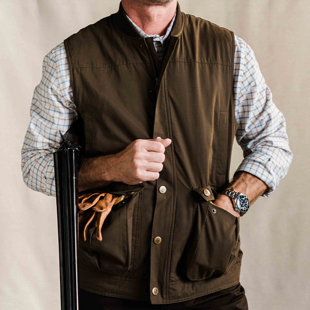 TSG Ansel Rib Collar Vest (Rustic Olive)