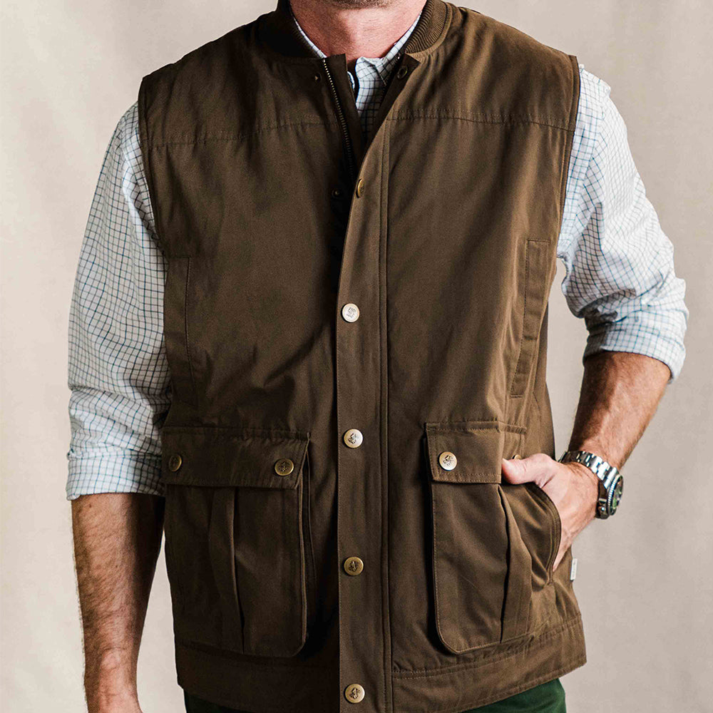 TSG Ansel Rib Collar Vest (Rustic Olive)