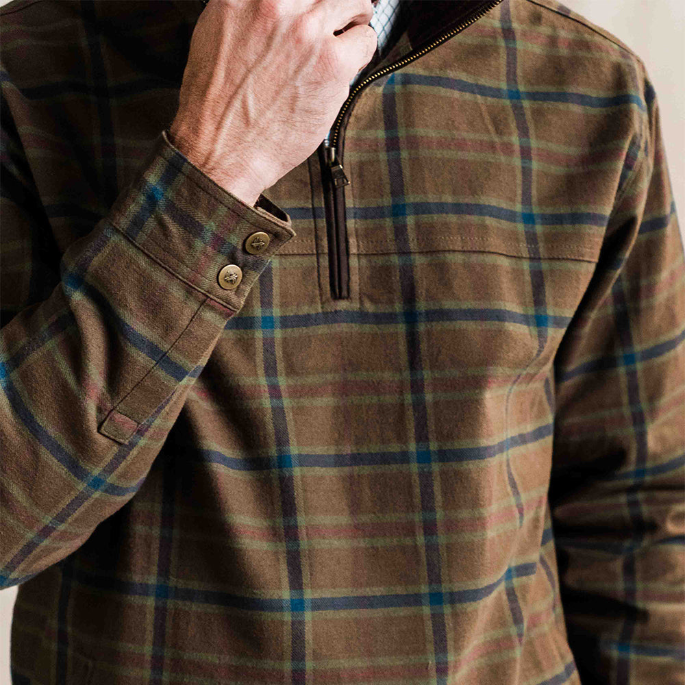 TSG Thames Flannel Half-Zip Pullover (Quinn Check)