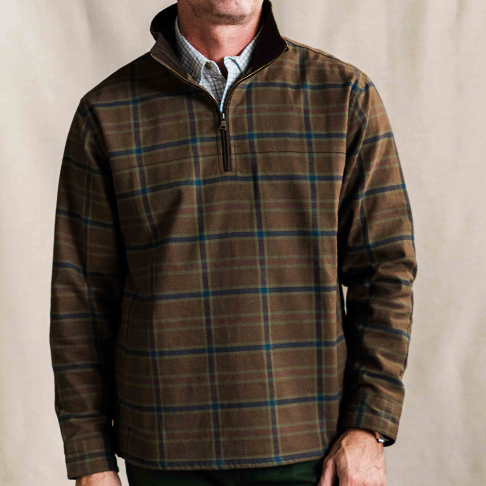 TSG Thames Flannel Half-Zip Pullover (Quinn Check)