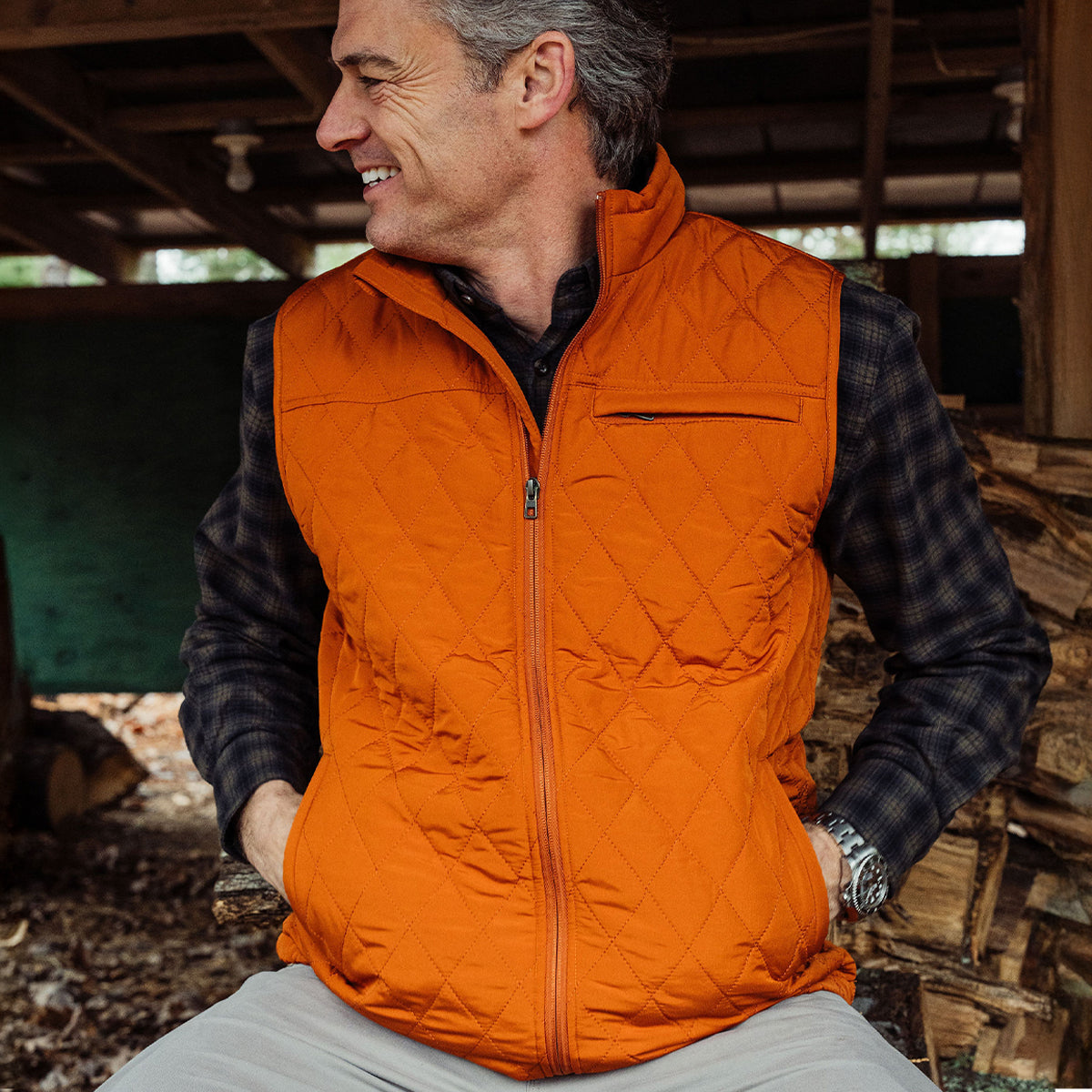 TSG Highland Quilted Vest (Sienna)