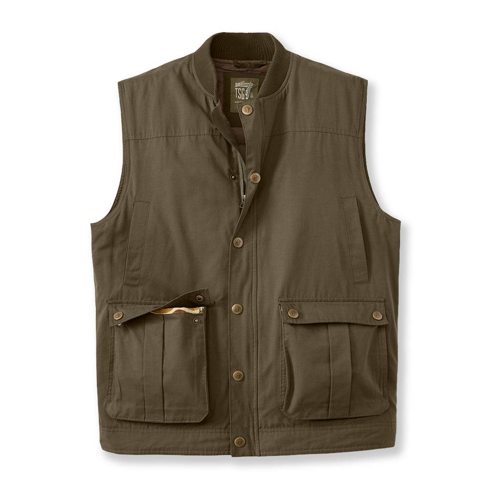 TSG Ansel Rib Collar Vest (Rustic Olive)
