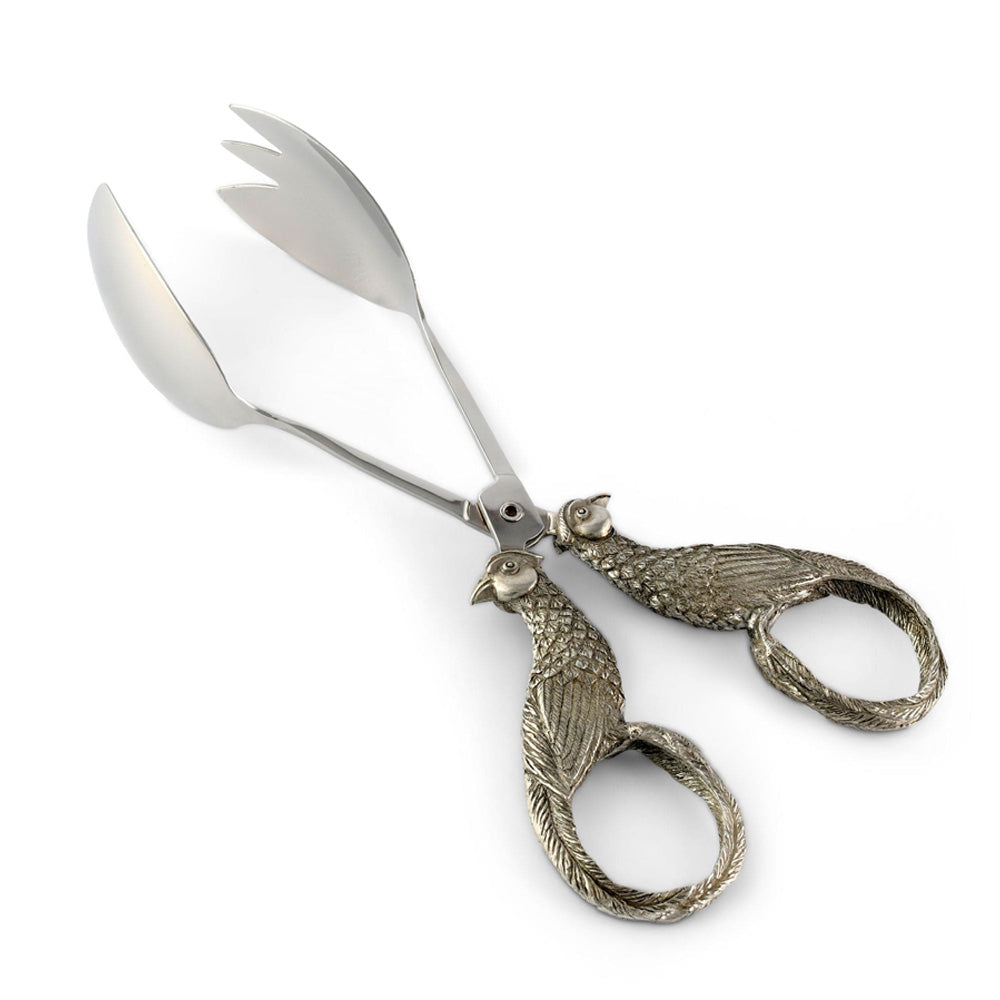 Vagabond House Pewter Pheasant Food/Ice Tongs
