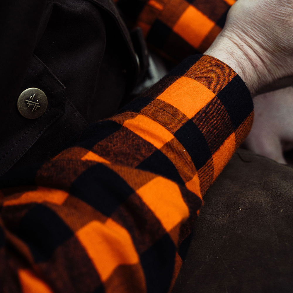 TSG King Charles Shooting Shirt (Orange/Black Buffalo)