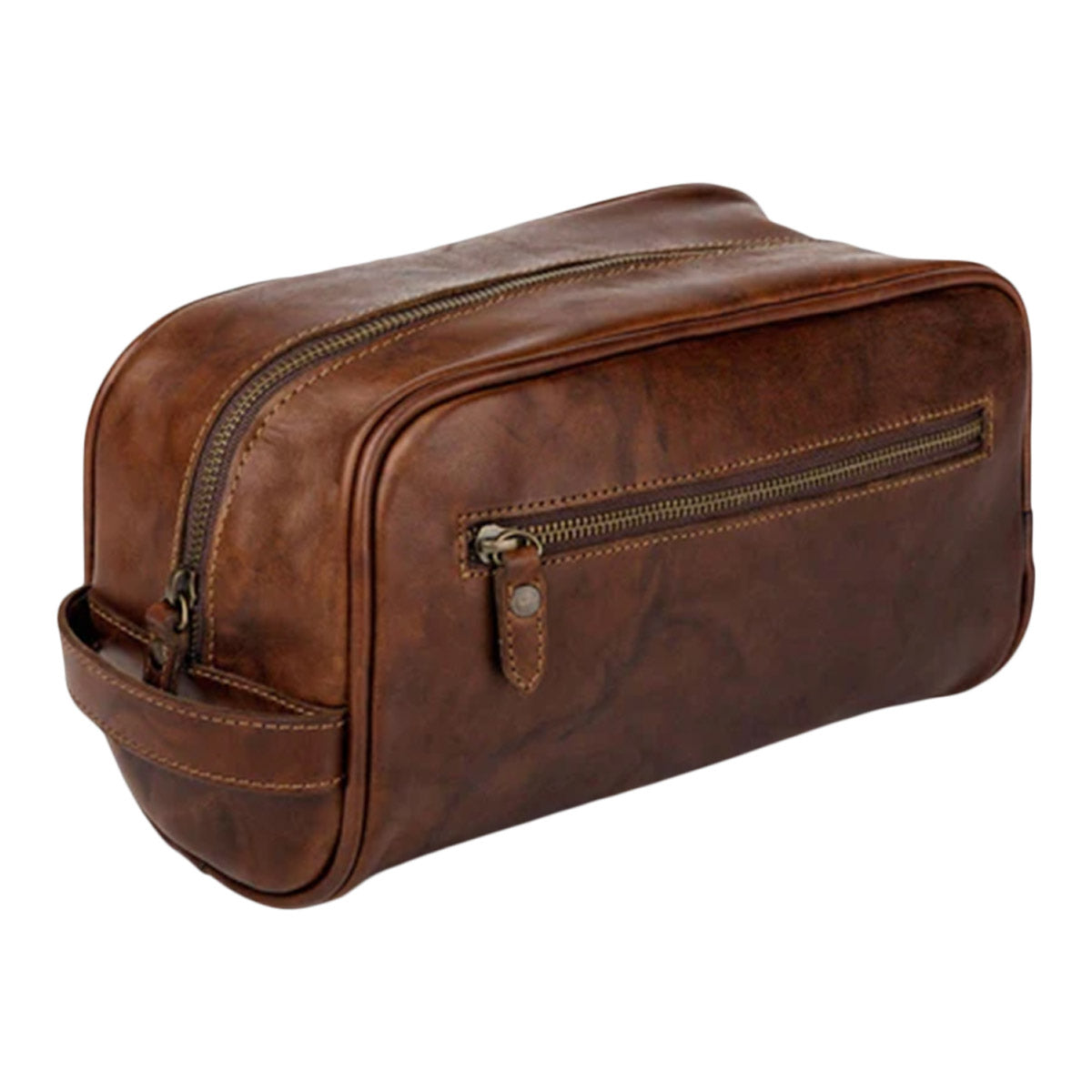 Mission Mercantile Benjamin Leather Toiletry Wash Bag