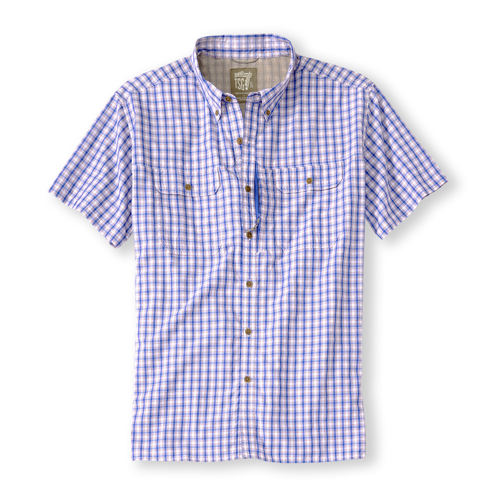 TSG Brooks Bamboo Short Sleeve Shirt (Coastal Check)