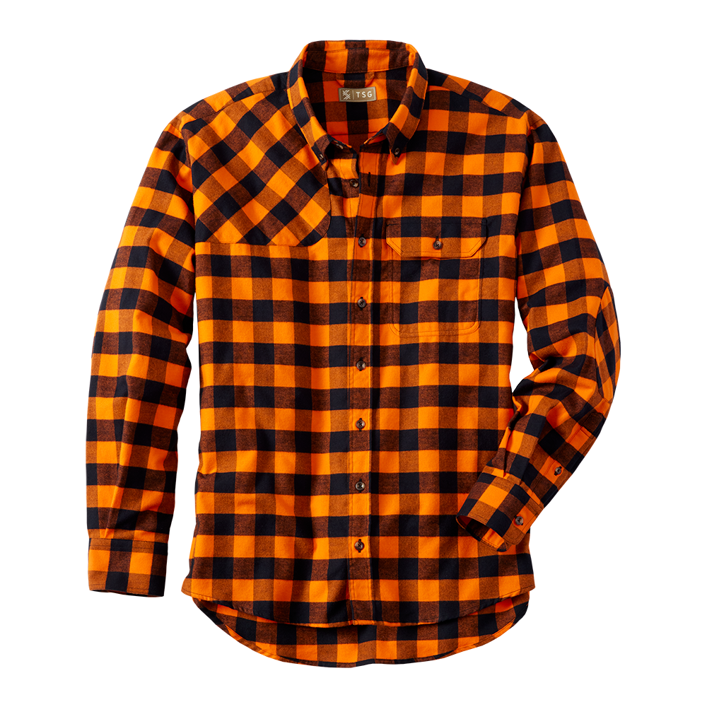 TSG King Charles Shooting Shirt (Orange/Black Buffalo)