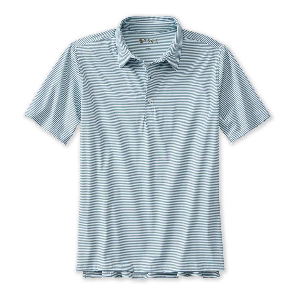 TSG Topper Polo (Teal Cast Stripe)