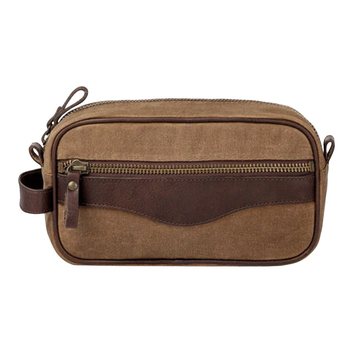 Mission Mercantile Campaign Waxed Canvas Toiletry Shave Kit