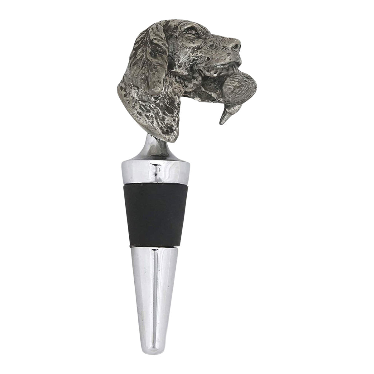 Vagabond House Labrador & Duck Pewter Bottle Stopper