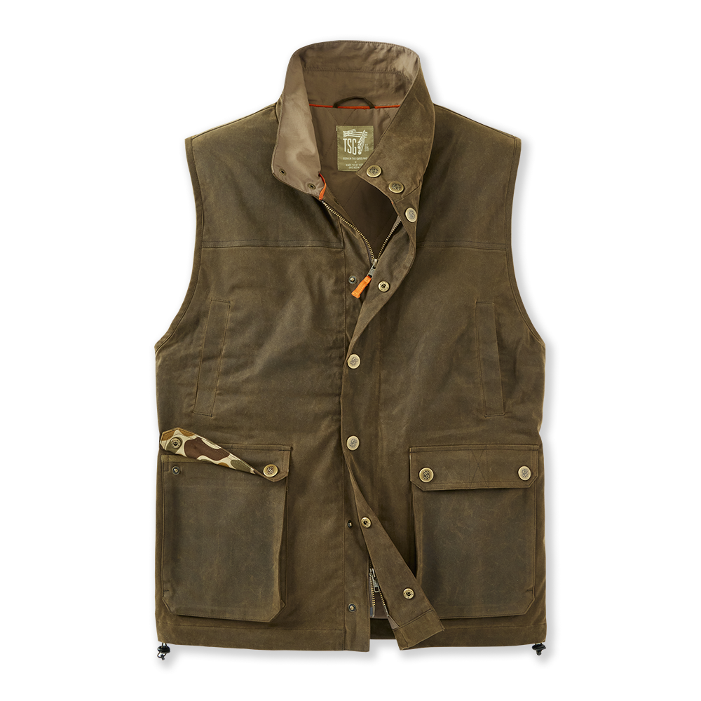 TSG Baeron Waxed Vest (Rustic Olive)