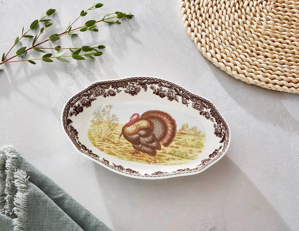 Spode Woodland Pickle Dish Set