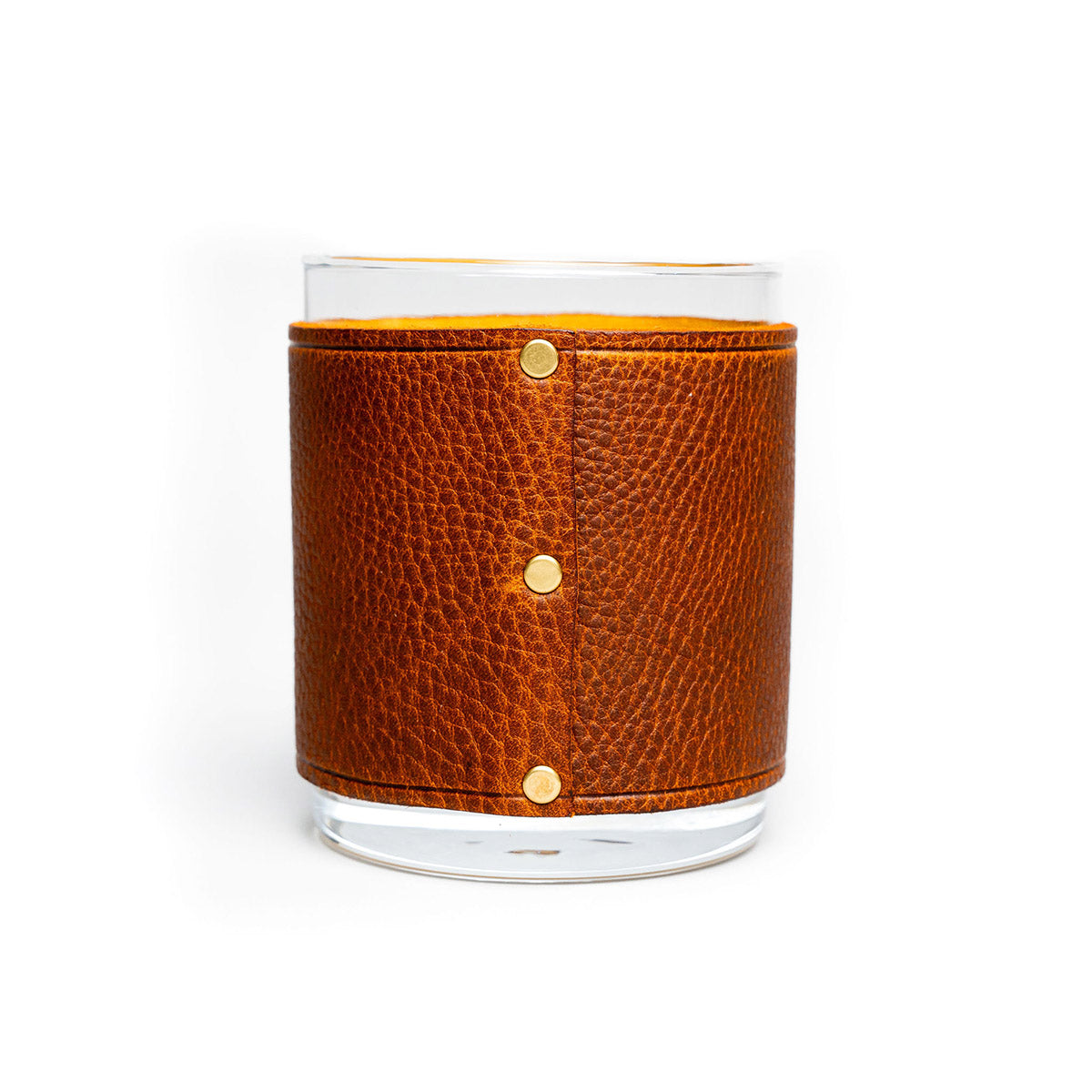 Traveller Leather Rocks Glass Set