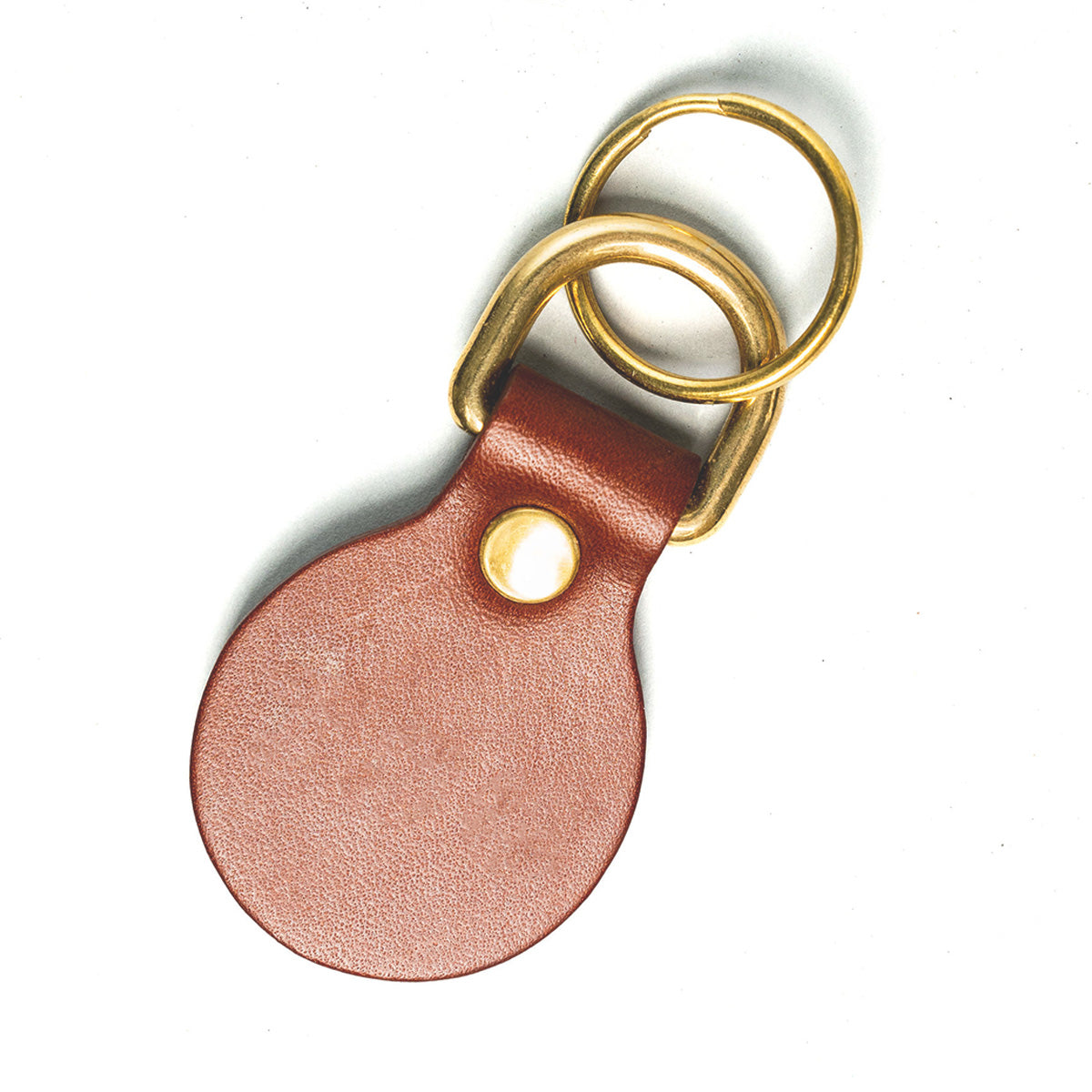Traveller Round Leather Key Fob