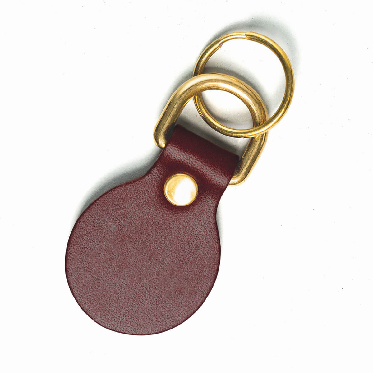 Traveller Round Leather Key Fob