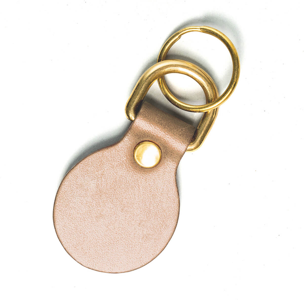 Traveller Round Leather Key Fob