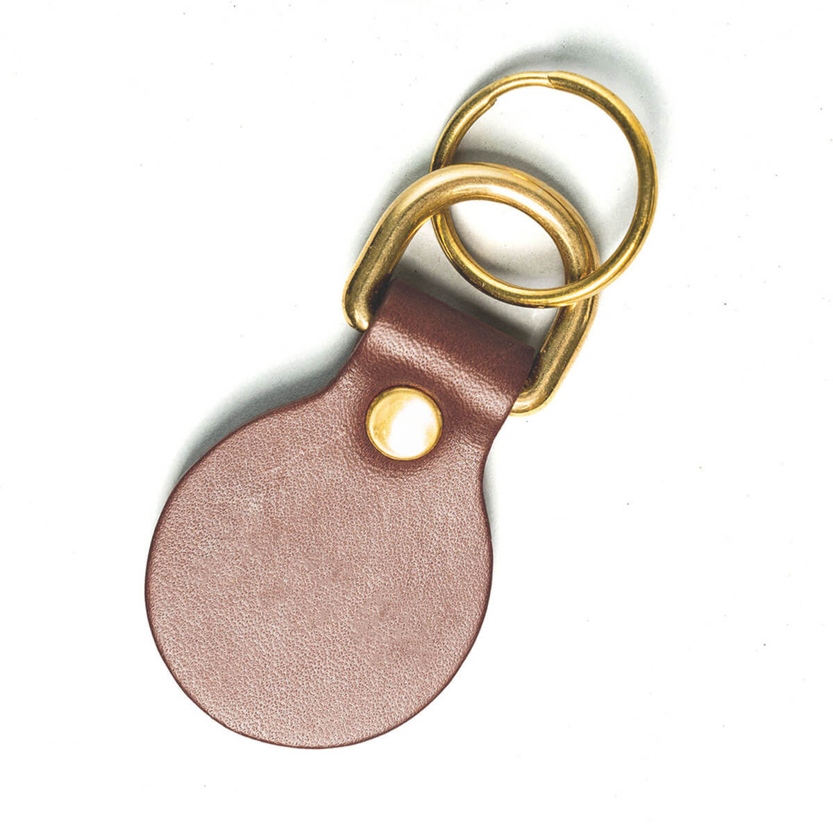 Traveller Round Leather Key Fob