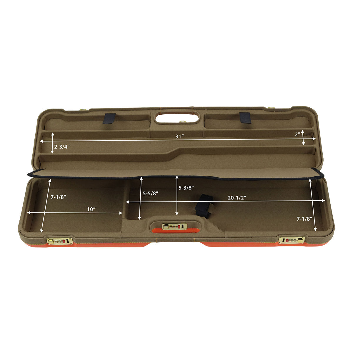 Negrini WINGS Over Under Deluxe Hunting Combo Shotgun Case (1621BLXP/6275)