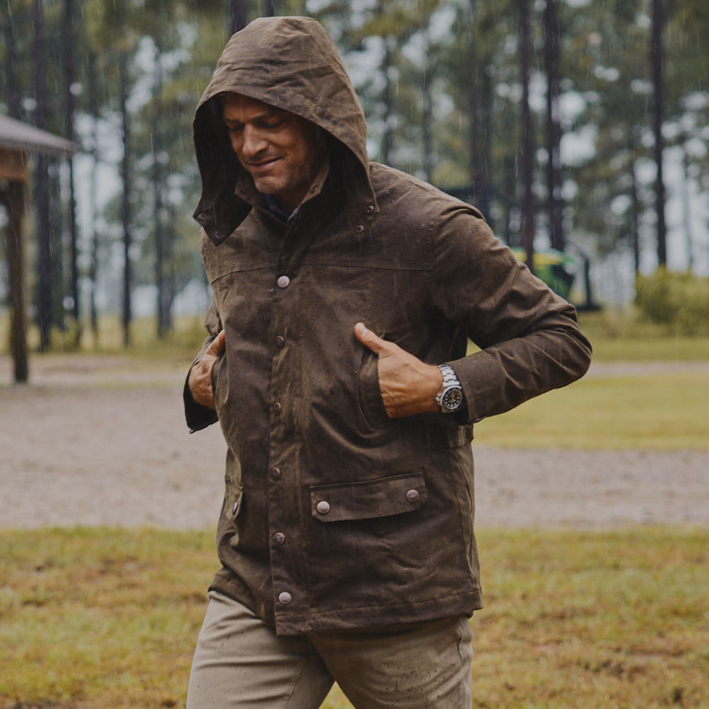 TSG Baeron Waxed Jacket (Rustic Olive)