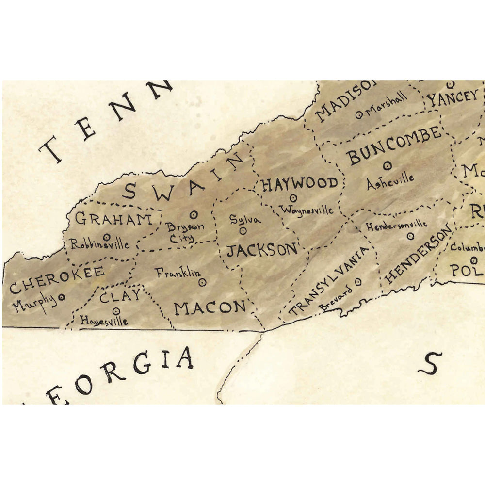 New World Cartography North Carolina Map