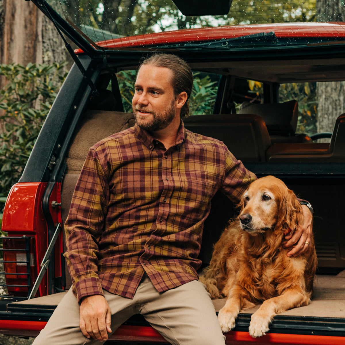 TSG Heavyweight Flannel Shirt (Maroon)