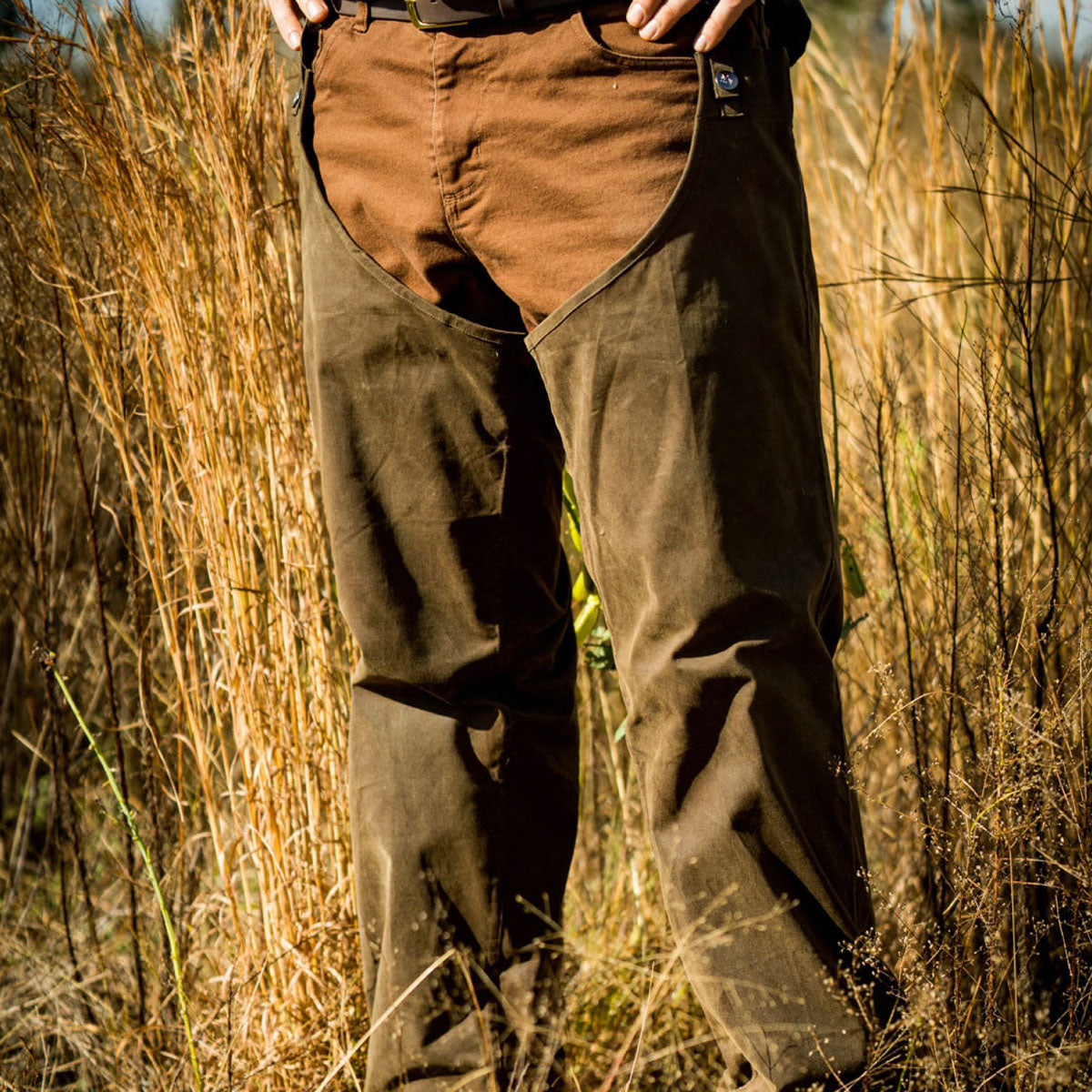 TSG Waxed Briar Chaps (Rustic Olive)