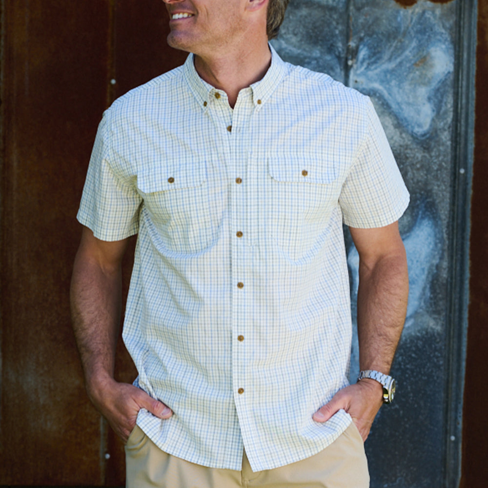 TSG Airetex™ Brooks Short Sleeve Shirt (Birch Plaid)