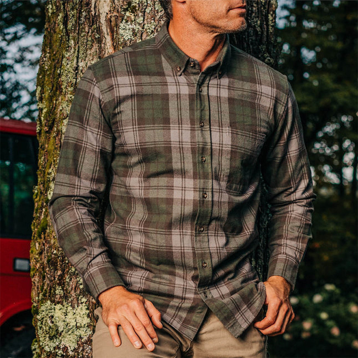 TSG Heavyweight Flannel Shirt (Olive)