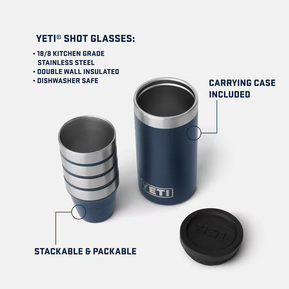 YETI Shot Glasses and Case (Wetlands Camo)