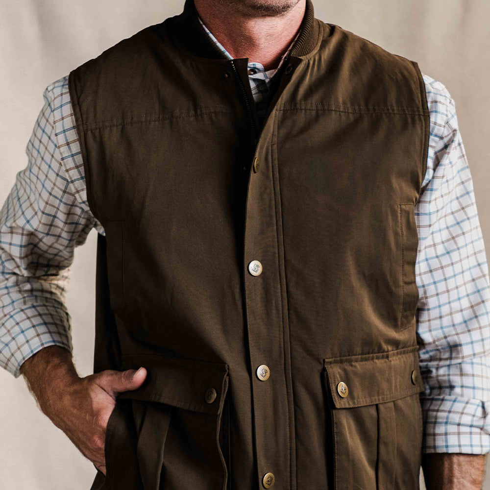 TSG Ansel Rib Collar Vest (Rustic Olive)