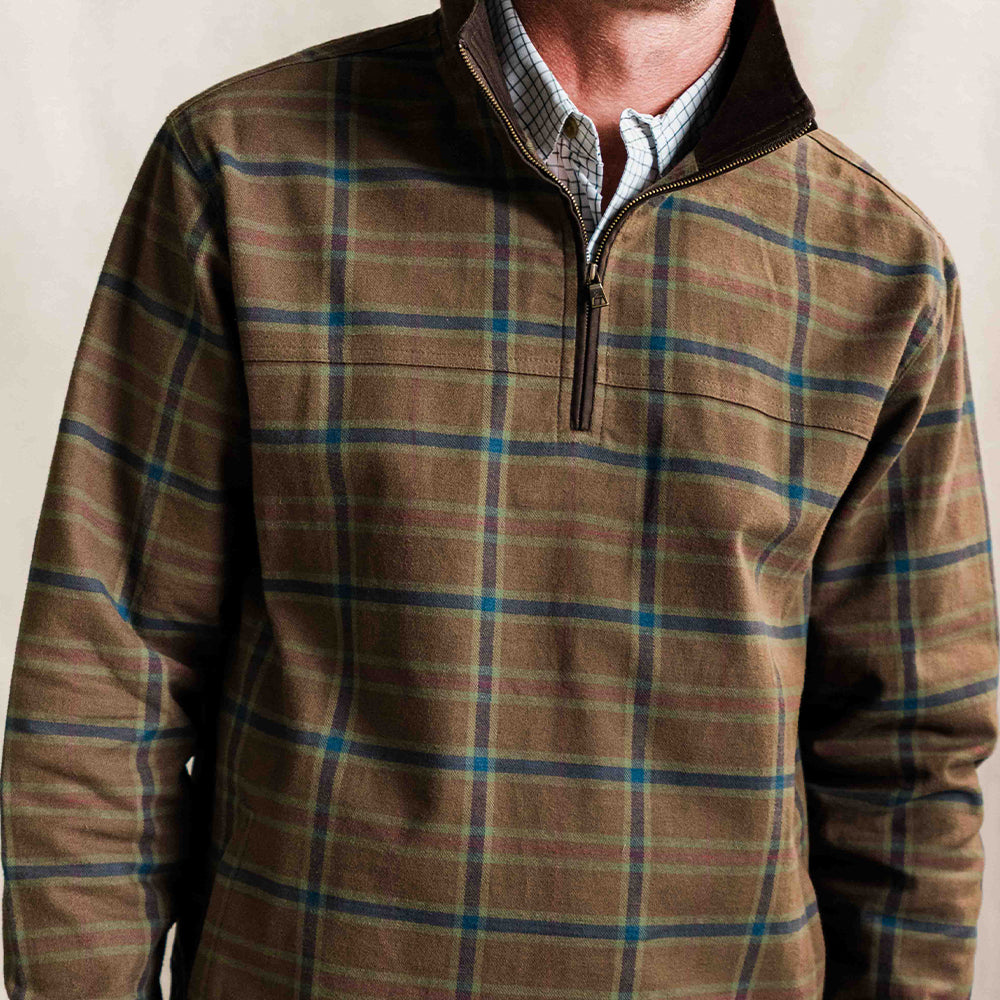 TSG Thames Flannel Half-Zip Pullover (Quinn Check)
