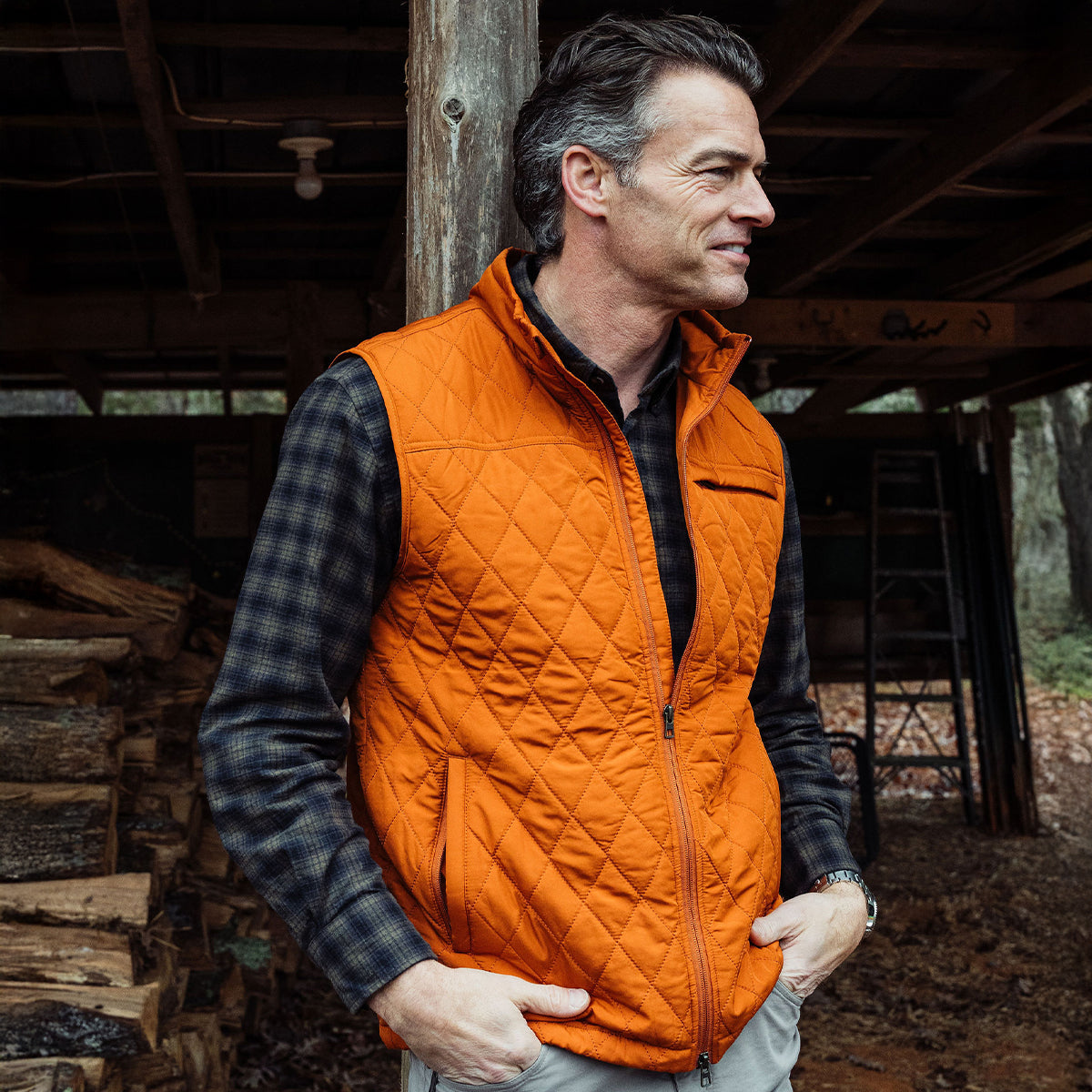 TSG Highland Quilted Vest (Sienna)