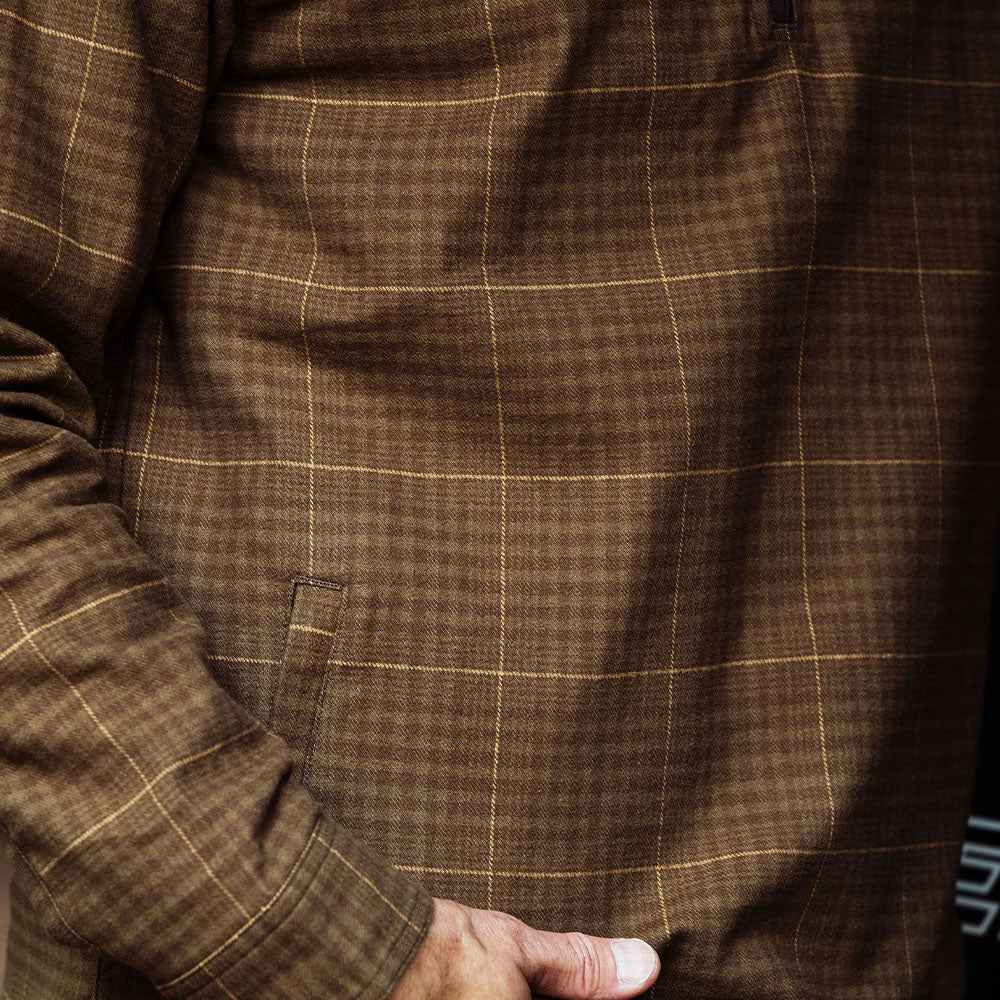 TSG Thames Flannel Half-Zip Pullover (Beech Plaid)