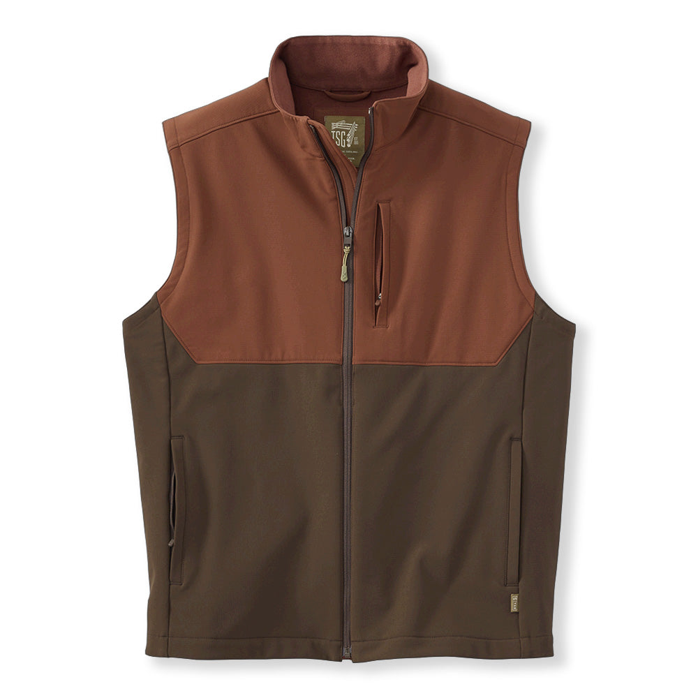 TSG Speyside Softshell Vest (Cognac/Rustic Olive)