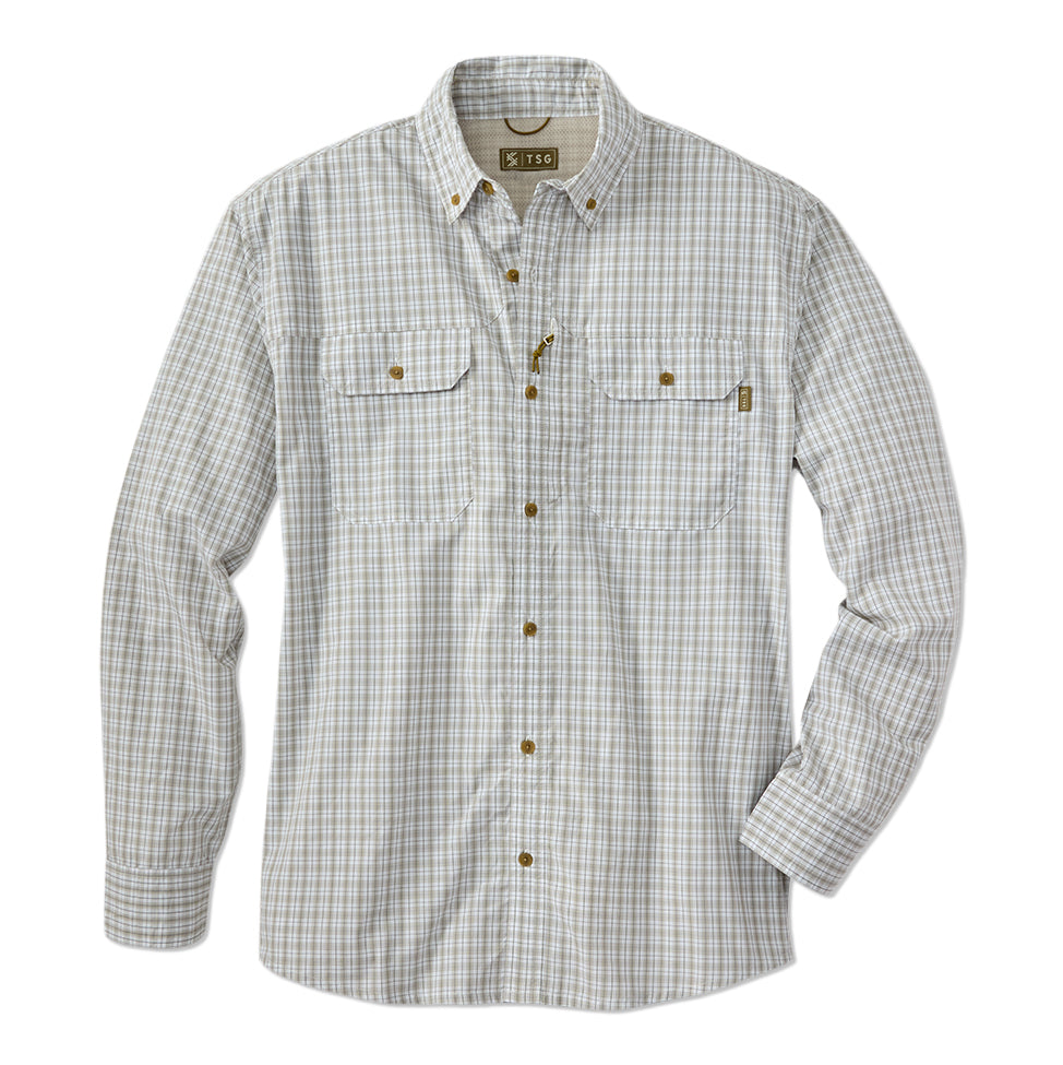 TSG Airetex™ Brooks Long Sleeve Shirt (Field Plaid Wheat)