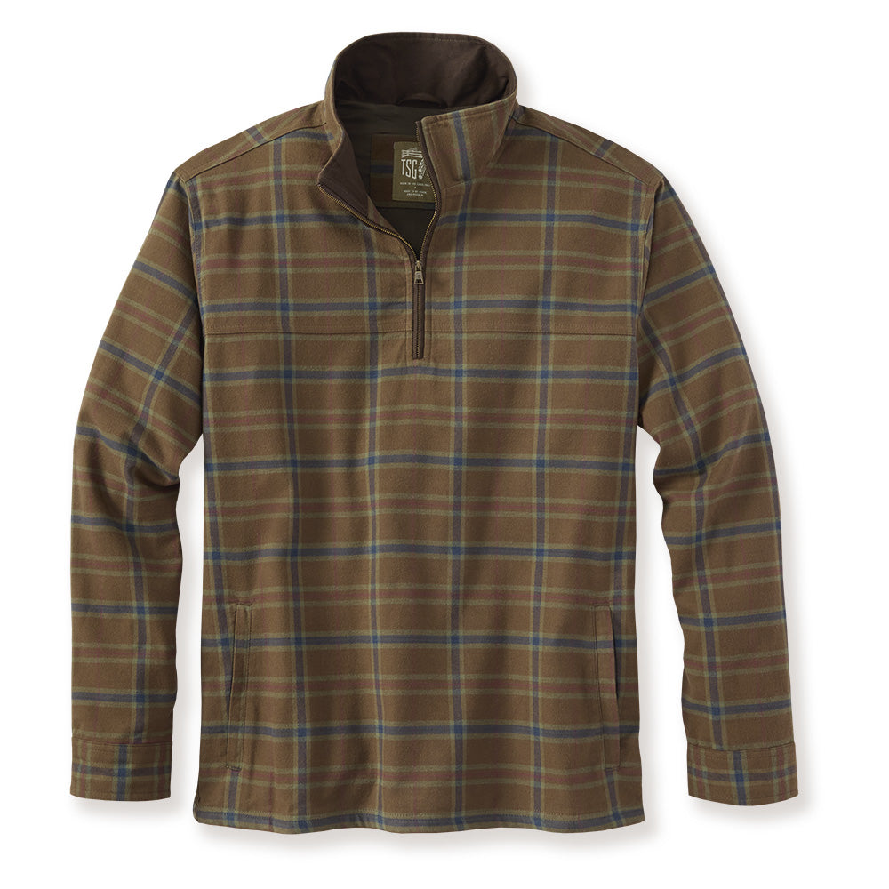 TSG Thames Flannel Half-Zip Pullover (Quinn Check)