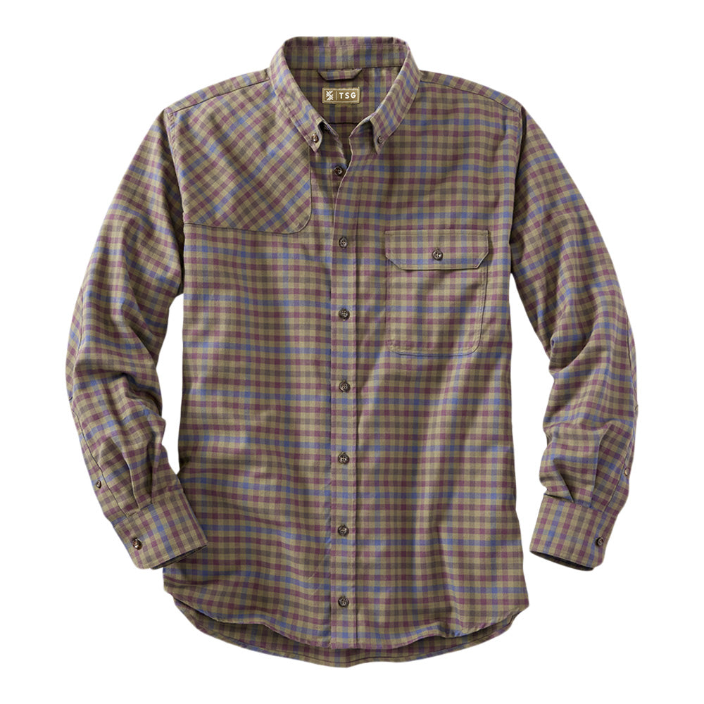 TSG King Charles Shooting Shirt (Olive Check)