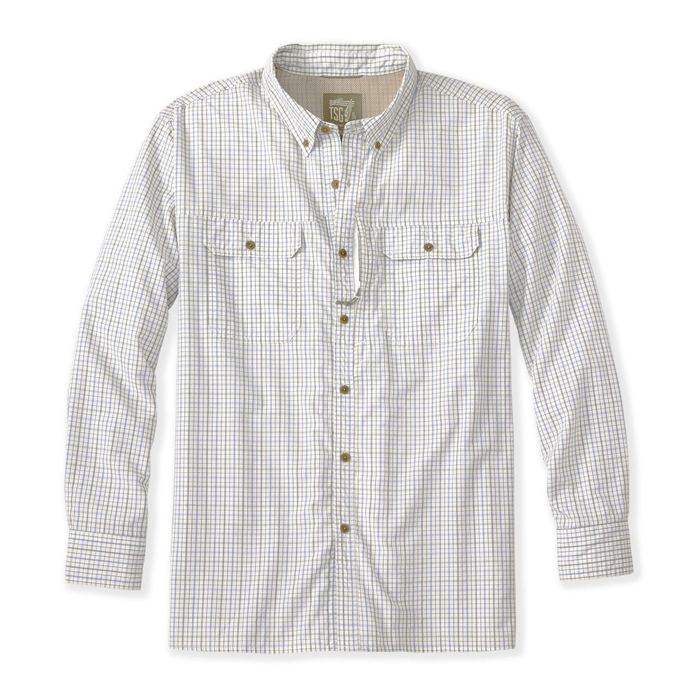 TSG Brooks Bamboo Long Sleeve Shirt (Birch Plaid)