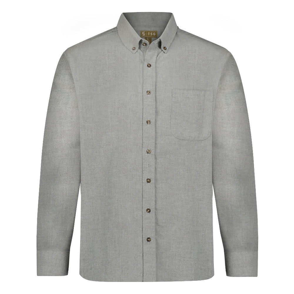TSG Midweight Flannel Shirt (Grey Flannel)