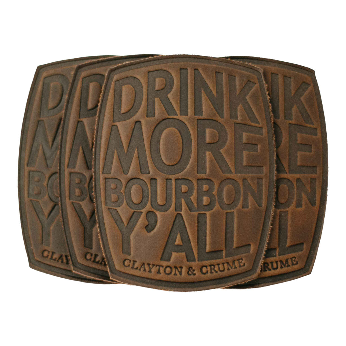 Clayton & Crume Bourbon Barrel Coaster Set