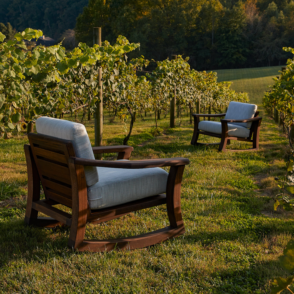 Kerf & Burled Bourbon Rocker Chair