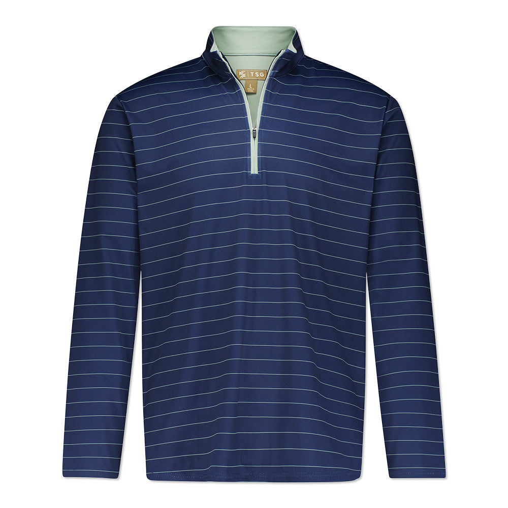 TSG Topper 1/4 Zip (Navy Stripe)