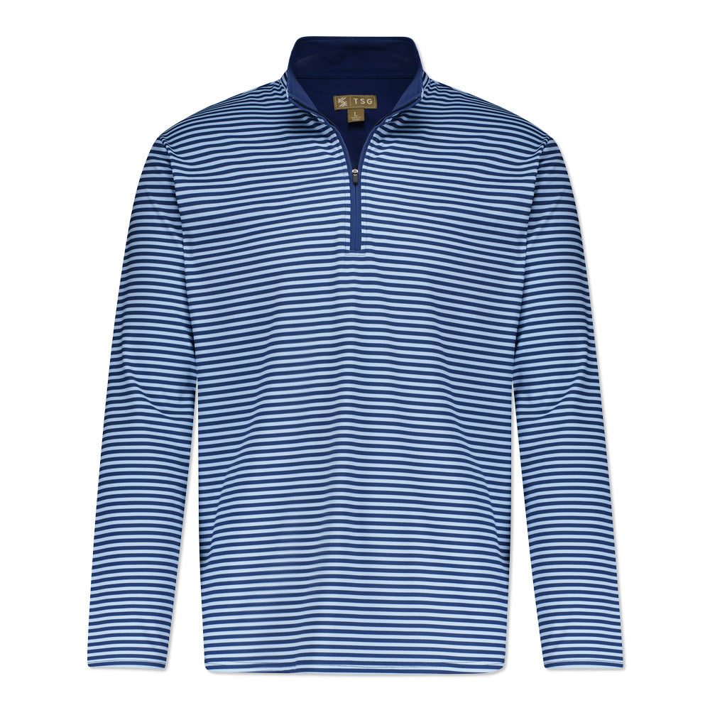 TSG Topper 1/4 Zip (Navy/Blue Stripe)