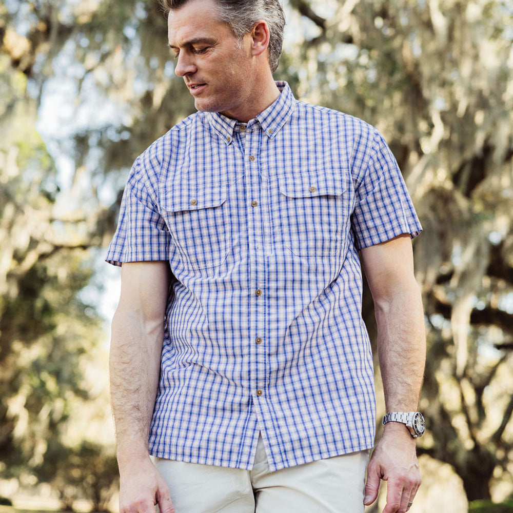 TSG Brooks Bamboo Short Sleeve Shirt (Coastal Check)
