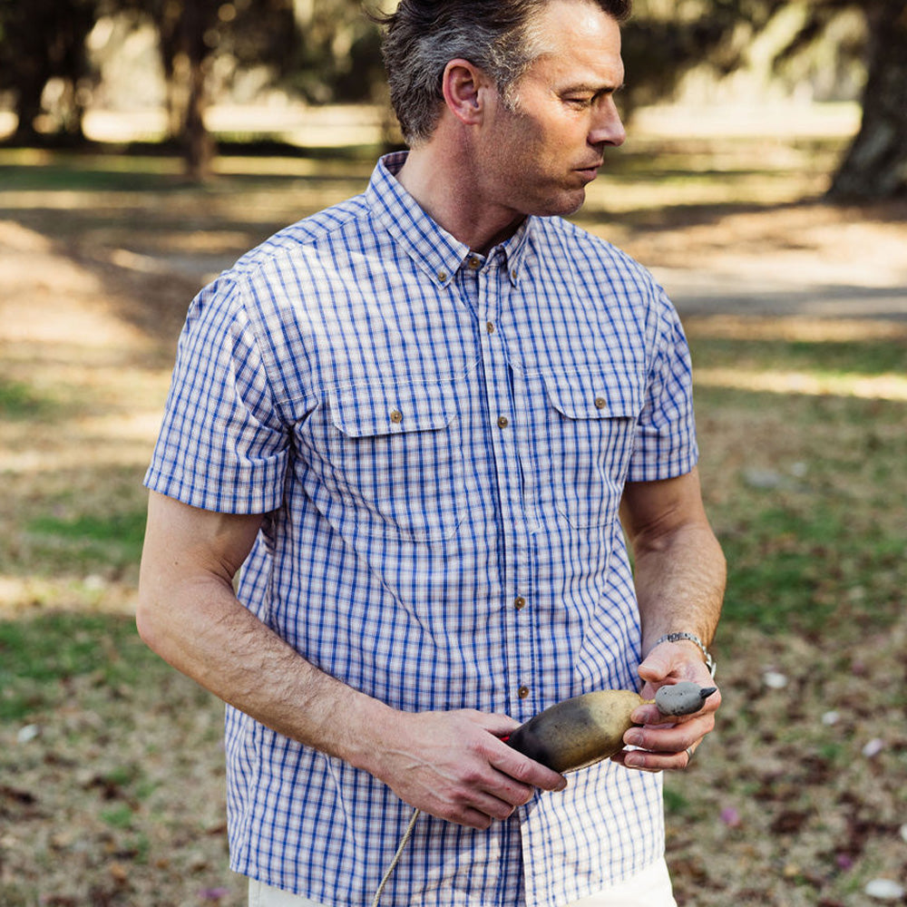 TSG Brooks Bamboo Short Sleeve Shirt (Coastal Check)