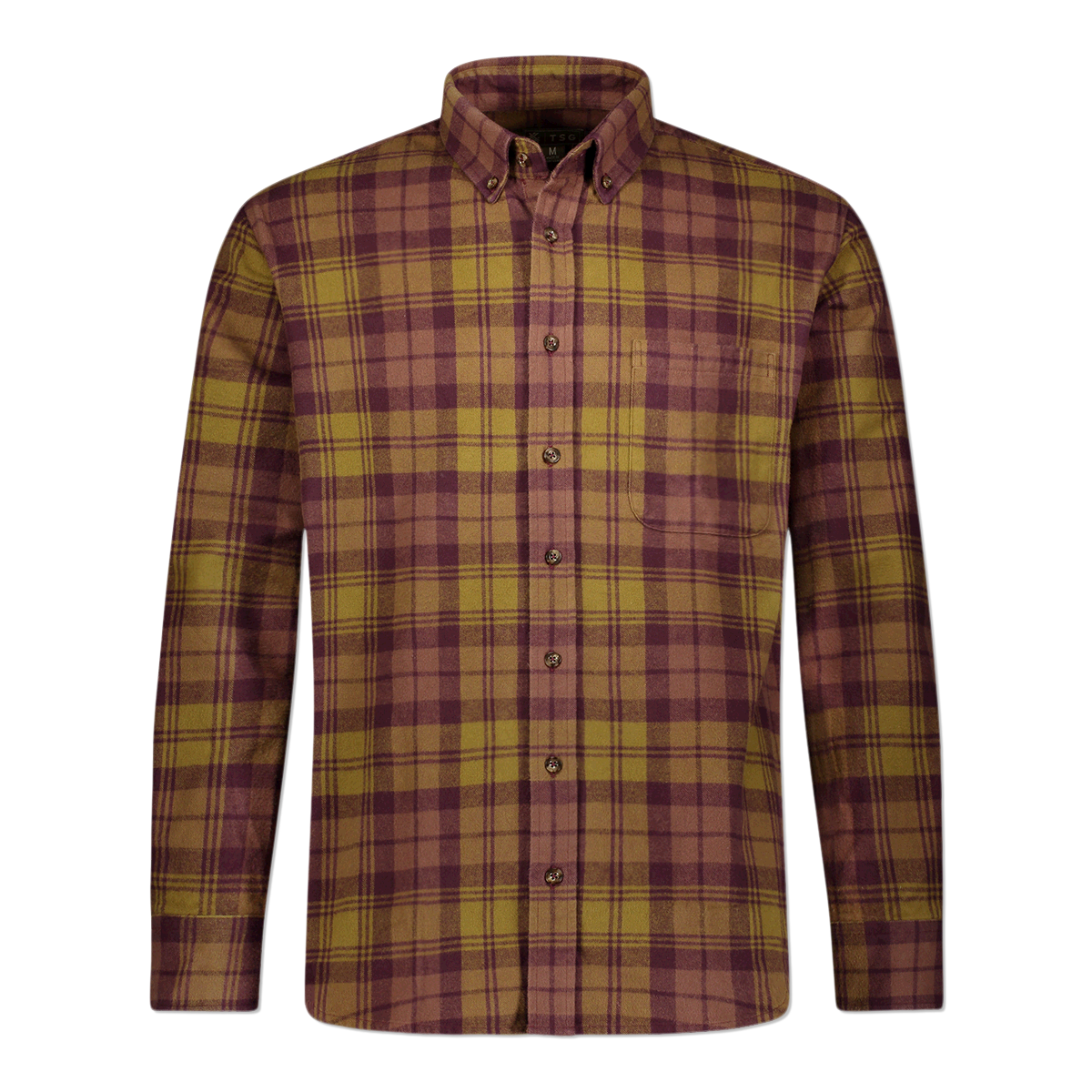 TSG Heavyweight Flannel Shirt (Maroon)