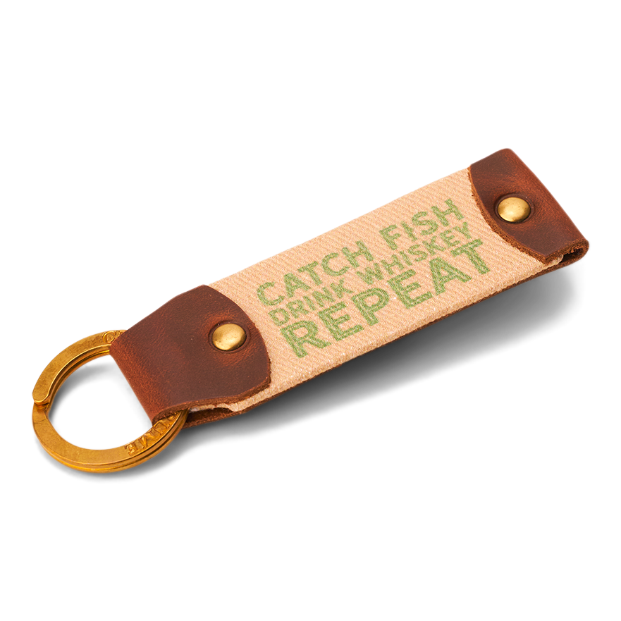 Fish and Whiskey Key Fob