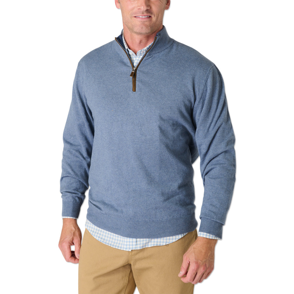 TSG Balsam Cashmere 1/4-Zip Sweater (Headwater Blue)